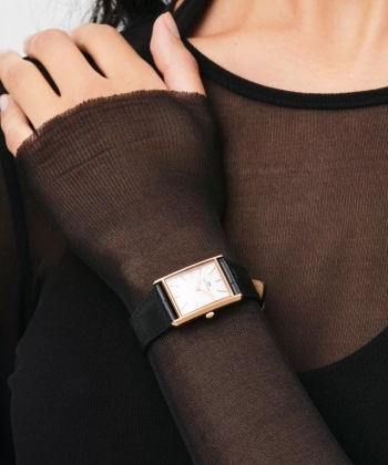 ZEGAREK DAMSKI DANIEL WELLINGTON Bound Black Crocodile Rose Gold 24mm DW00100698 + BOX