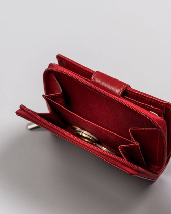 Skórzany portfel damski z systemem rfid protect