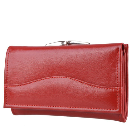 Portfel damski skórzany KEMER P33 Czerwony - min. zamówienie 20 / 50 / 100 szt.