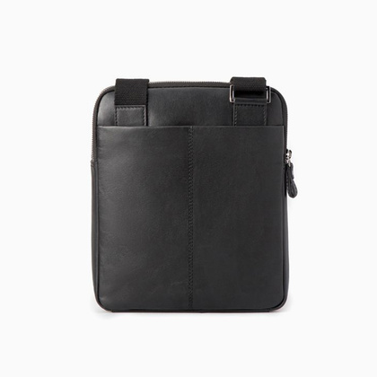 Torba na ramię skórzana PUCCINI ROYAL COLLECTION LGD3323 1 Czarny