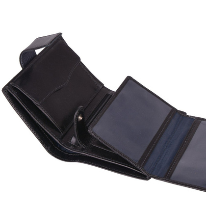 Portfel męski skórzany KEMER M 36 Czarny - min. zamówienie 20 / 50 / 100 szt.