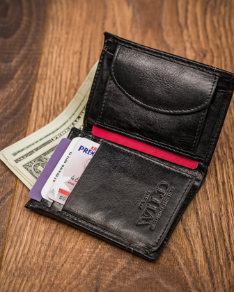 Portfel męski skórzany always wild® skóra na karty