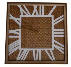 Zegar drewniany kwadratowy