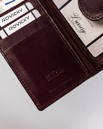 Skórzany portfel damski z systemem rfid protect