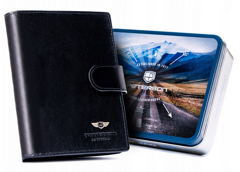 Duzy portfel meski ze skory naturalnej