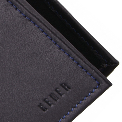 Portfel męski skórzany KEMER P29N LK Czarny / Granatowy - min. zamówienie 20 / 50 / 100 szt.