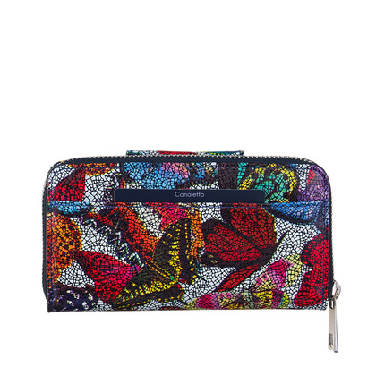 Portfel damski BajuBaj ze skóry naturalnej w motyle PD2006Cs13 RFID