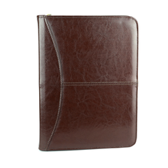 Aktówka skórzana - jasny brąz KEMER