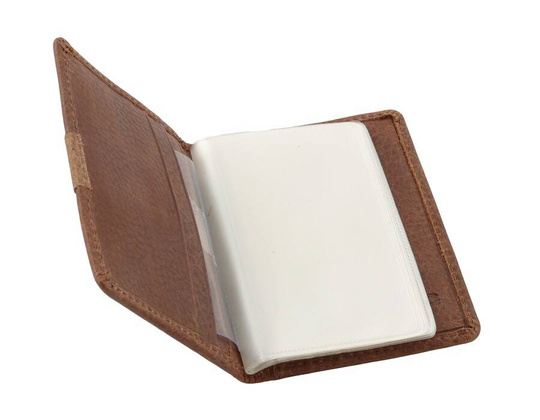 BH-276 TEXAS Etui na wizytówki skórzane Brązowe