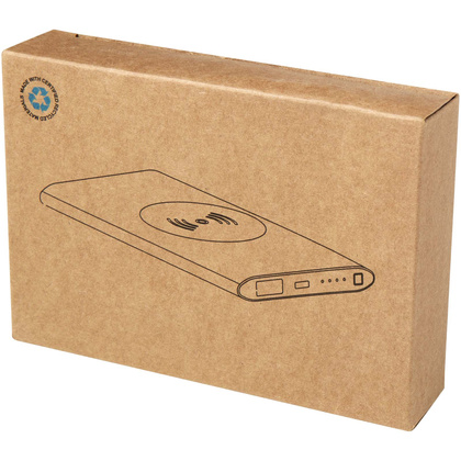 Juice bezprzewodowy powerbank o pojemności 4000 mAh Type-C z aluminium pochodzącego z recyklingu