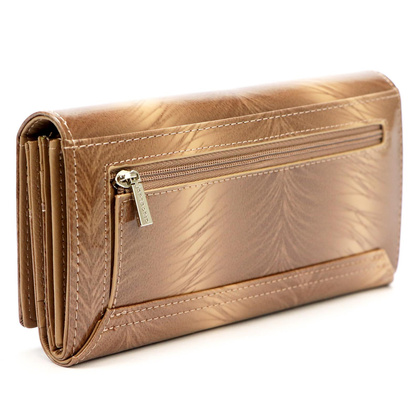 Duży portfel damski skórzany PELLUCCI FF-102 Brązowy