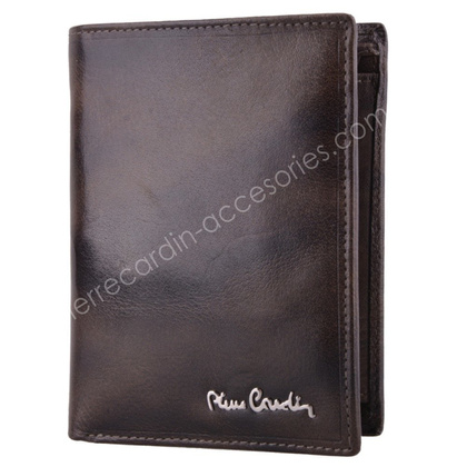 Portfel męski skórzany PIERRE CARDIN FOSSIL TILAK12 331 RFID Popiel