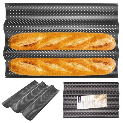 Forma do pieczenia blacha do bagietek na bagietki 38 cm