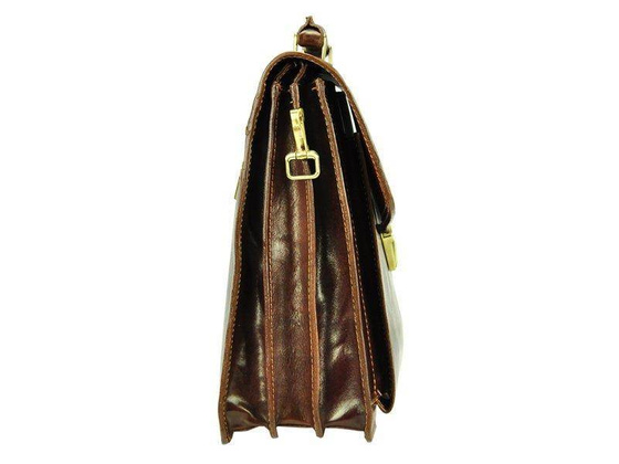 Teczka skórzana PELLUCCI Art.6 Brązowa