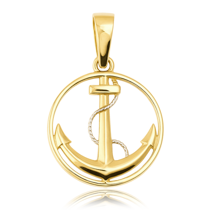 MINET Złota zawieszka kotwica Au 585/1000 0,95g