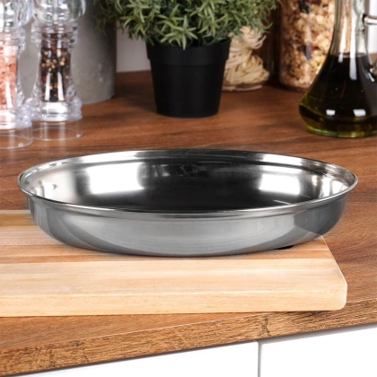 Półmisek owalny stalowy głęboki 25,5x18 cm