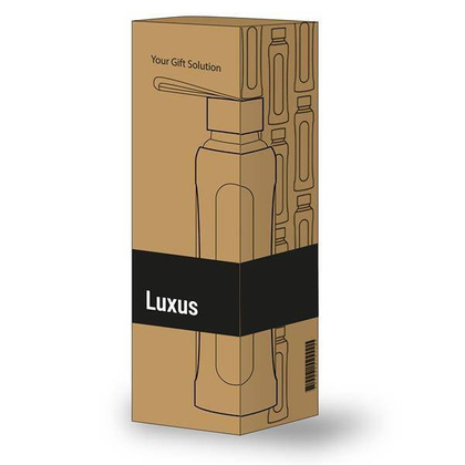Szklana butelka z bambusową zakrętką, 600 ml / Luxus