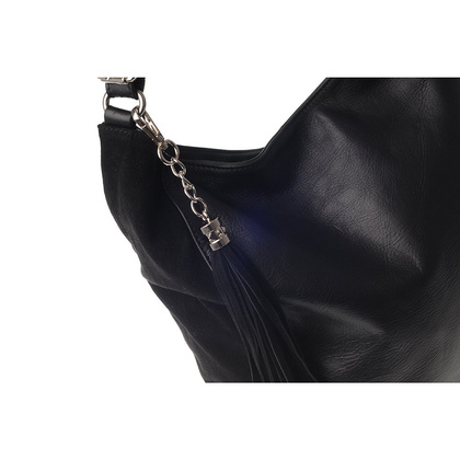 Torebka damska skórzana KEMER 674 Czarna - min. zamówienie 20 / 50 / 100 szt.