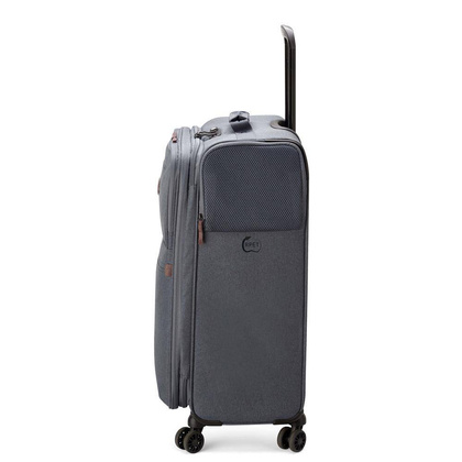 Delsey Maubert 2.0 średnia antracytowa miękka walizka na kółkach 69 cm