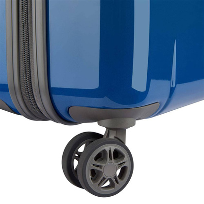 Delsey Caumartin Plus mała zielono - niebieska walizka kabinowa na kółkach 55 cm