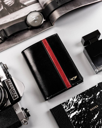 Skórzany portfel męski na karty