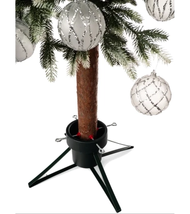 Stojak CHOINKOWY ŚREDNI ZIELONY metalowy pod choinkę drzewko z pojemnikiem