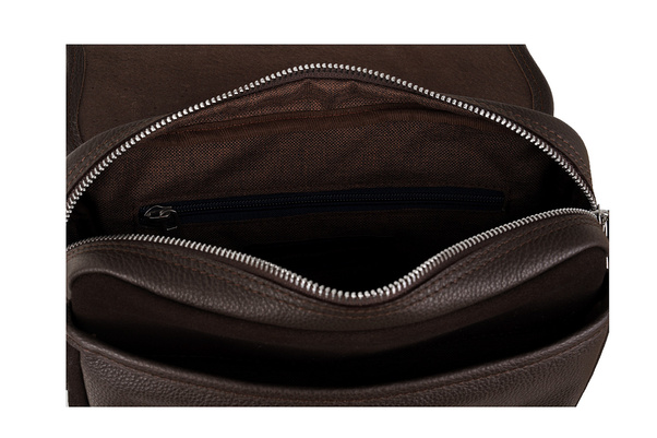 Brązowa torebka damska ze skóry licowej i zamszu Canaletto TD624s19-348