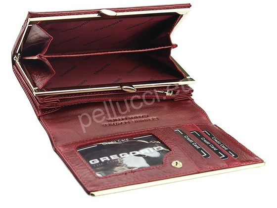 Portfel damski skórzany PELLUCCI ZLL-101 Ciemny Brąz