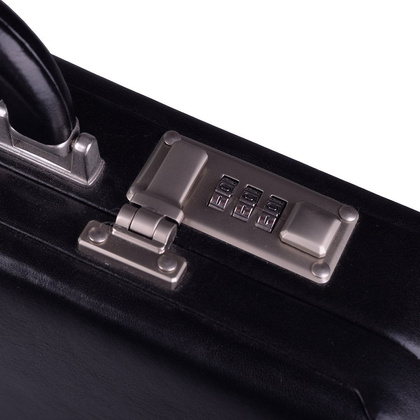 Neseser skórzany KEMER A7 Czarny - min. zamówienie 20 / 50 / 100 szt.