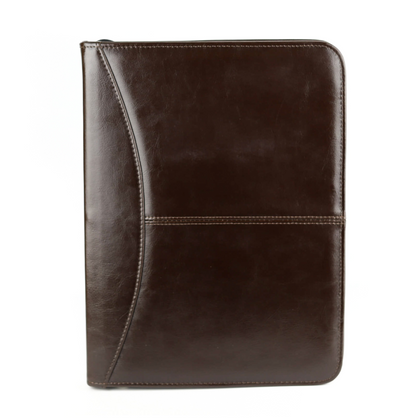 Aktówka skórzana - brąz KEMER