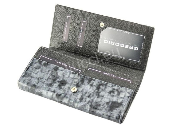 Portfel damski skórzany PELLUCCI FS-106 Fioletowy