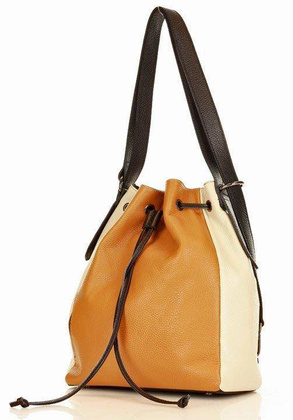 MARCO MAZZINI Miejska torebka skórzana na ramię torba plecak convertible leather bag multi kolor - min. zamówienie 20 / 50 / 100 szt.