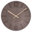 LAVVU Brązowy zegar ścienny Natur ⌀34cm