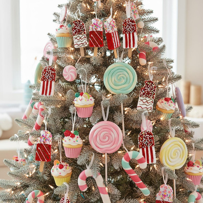 LODY DEKORACJA WISZĄCA BOMBKA 3SZT CZERWONY