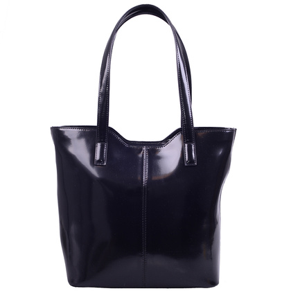 Torebka damska skórzana KEMER 665 Czarna lakier - min. zamówienie 20 / 50 / 100 szt.