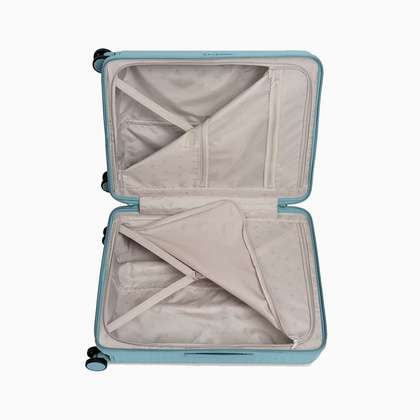 Średnia walizka PUCCINI MONTE CARLO PC036B 7B Niebieska