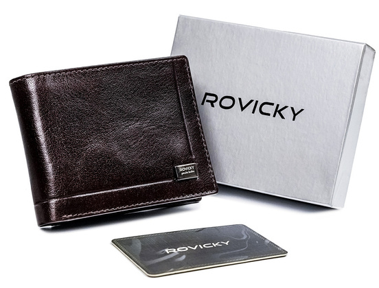 Skórzany portfel męski z ochroną kart rfid protect