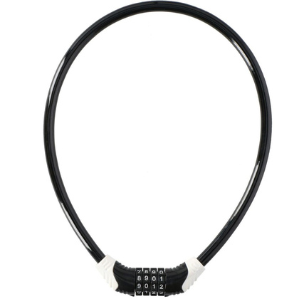 ZAPIĘCIE ROWEROWE SPIRALNE NA SZYFR 10MMx65CM DUNLOP CZARNE