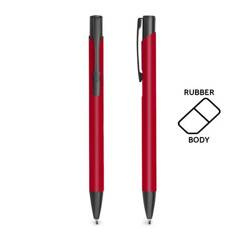 Długopis aluminiowy, gumowany / Aluru