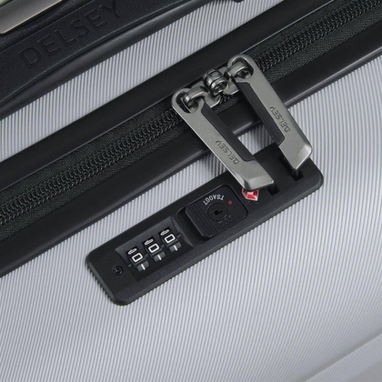 Delsey Comete+ Slim walizka kabinowa 55 cm srebrna