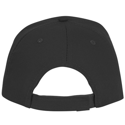 czarny, 5-panelowa czapka CETO