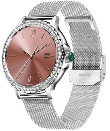 Smartwatch Damski Rubicon RNCF19-1 Silver Bransoleta + Pasek