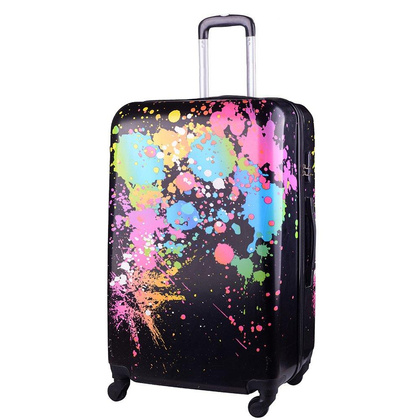 Duża walizka KEMER RGL PRINT L Ciapki Multikolor