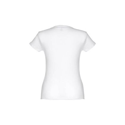 THC SOFIA WH. Damska koszulka bawełniana taliowana. Kolor biały