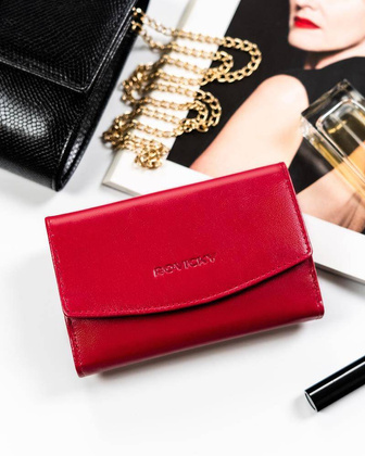 Portfel damski skórzany R-RD-40-GCL Magenta