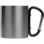 Metalowy kubek z karabińczykiem 180 ml