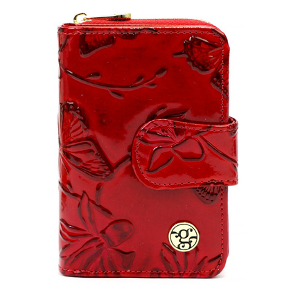 Portfel damski skórzany PELLUCCI BTE-115 czerwony