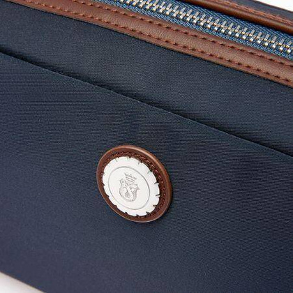 Kosmetyczka Button Navy & Brown