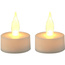 ZESTAW 2 ŚWIECZEK TEA LIGHT LED TIMER BIAŁY