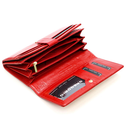 Portfel damski skórzany PELLUCCI IT-102 Czerwony